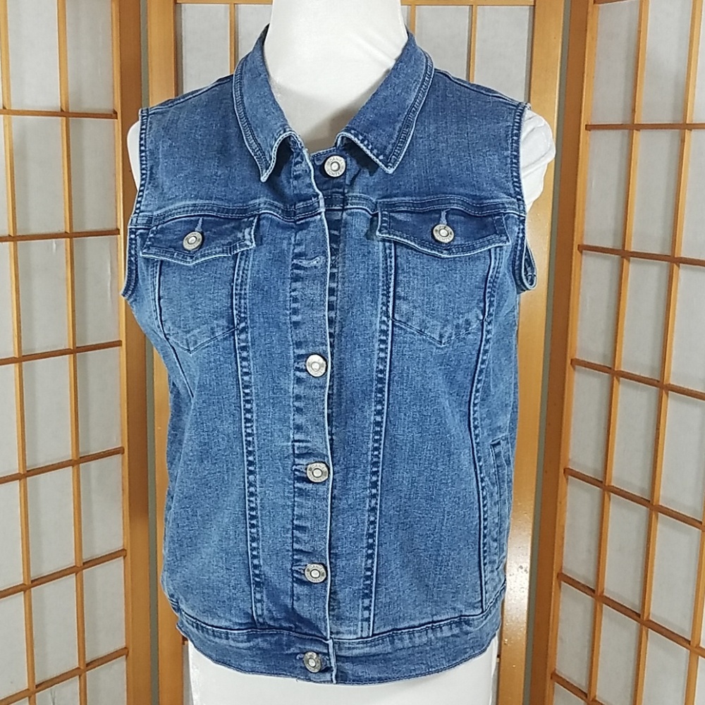Daniel Hechter denim vest with buttons